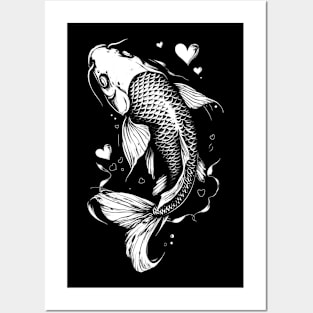 Koi in love Posters and Art